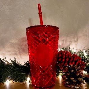 ❤️LAST ONE❤ Starbucks 2021 Red Jeweled Grande Cup